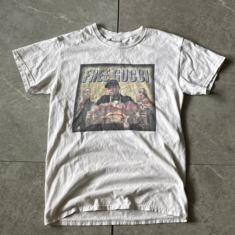 Vintage Y2K Free Gucci Mane Rap Tee Small